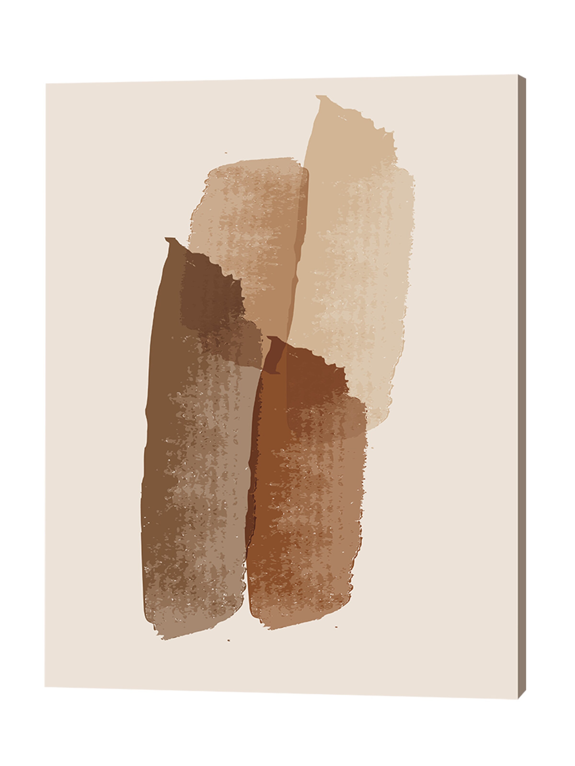 Liv Corday Bild 'Abstract Brown Composition' in Weiß: Vorderseite