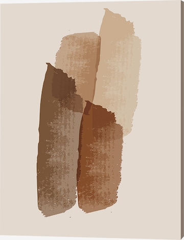 Liv Corday Bild 'Abstract Brown Composition' in Weiß: predná strana