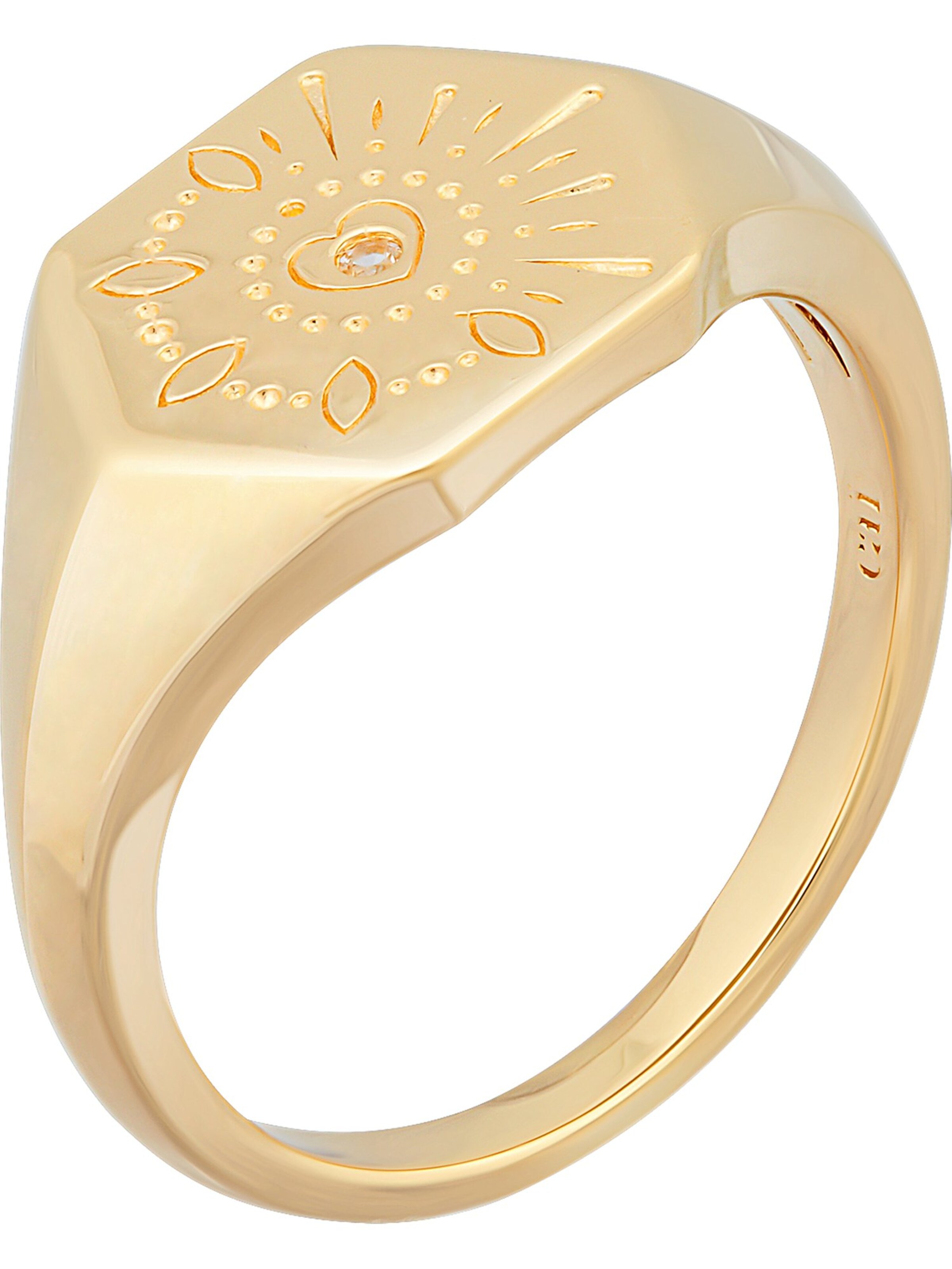caï Ring in Gold: front