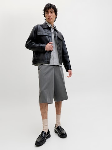 JACK & JONES Baggy Kalhoty s puky 'JPSTOWEN' – šedá