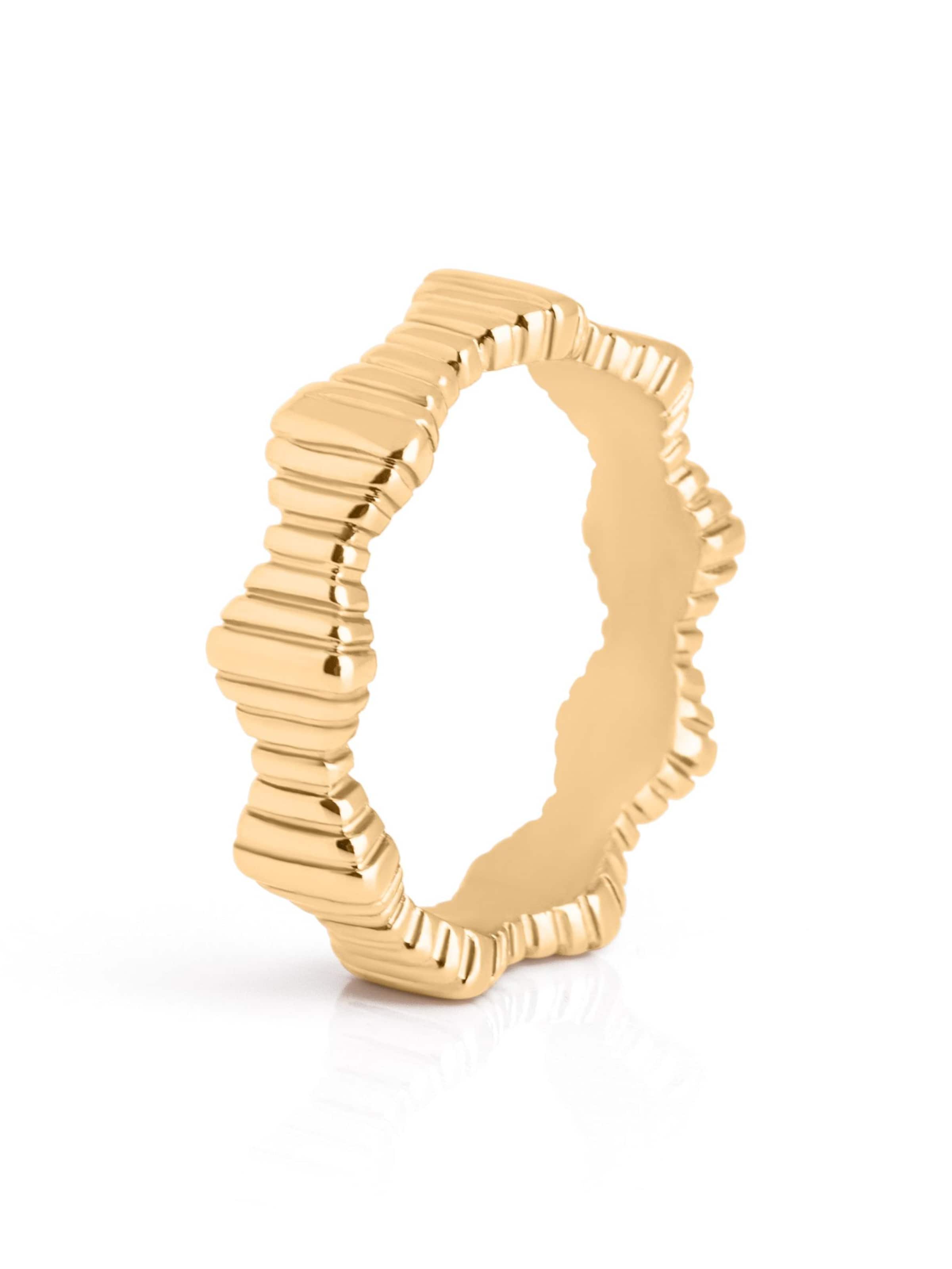 Akitsune Ring 'Confidence' in Gold: front