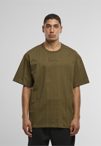 Karl Kani - Camisa 'Essential' em verde: frente