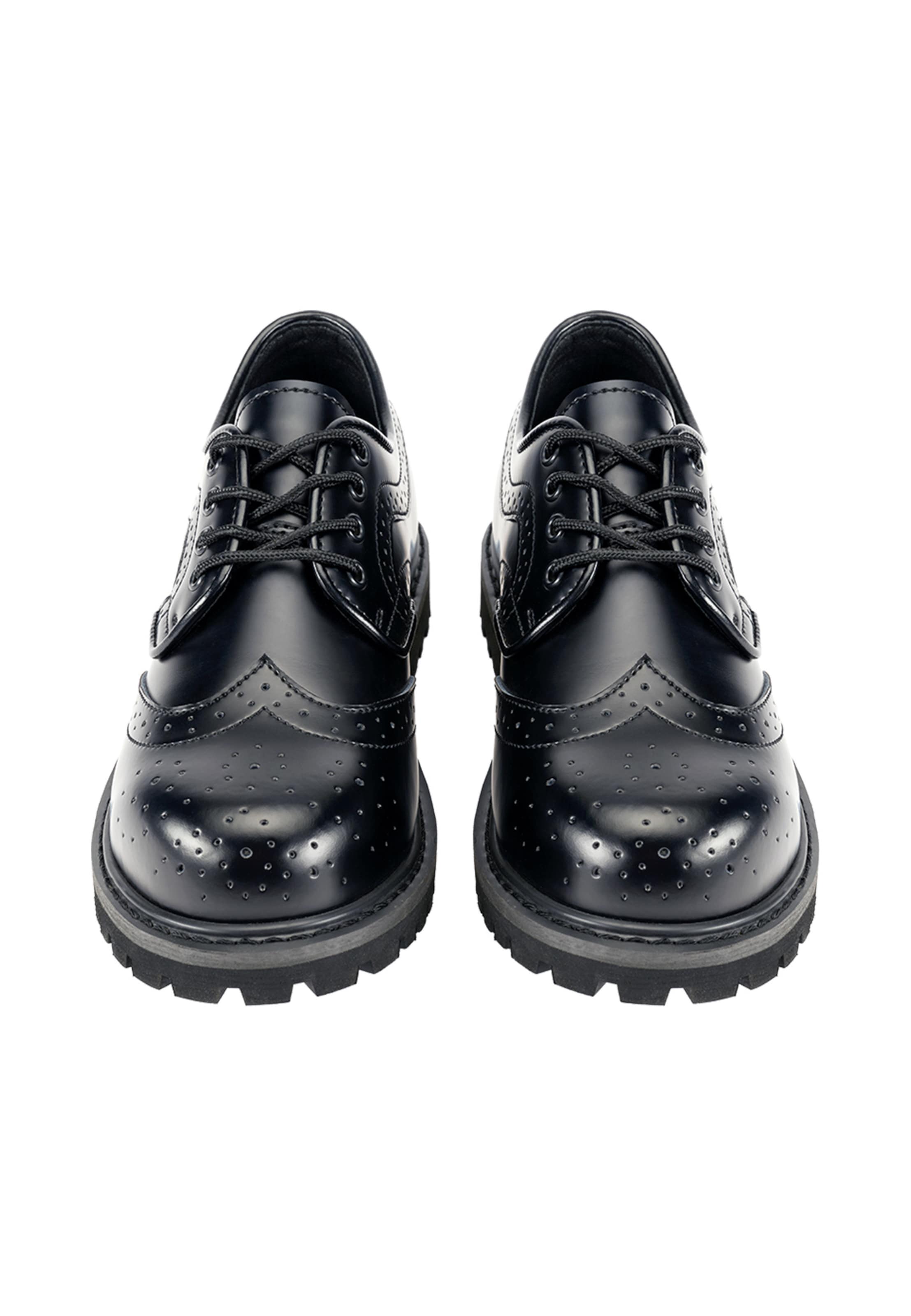 Chaussure à lacets 'Budapester Phantom' Brandit en noir