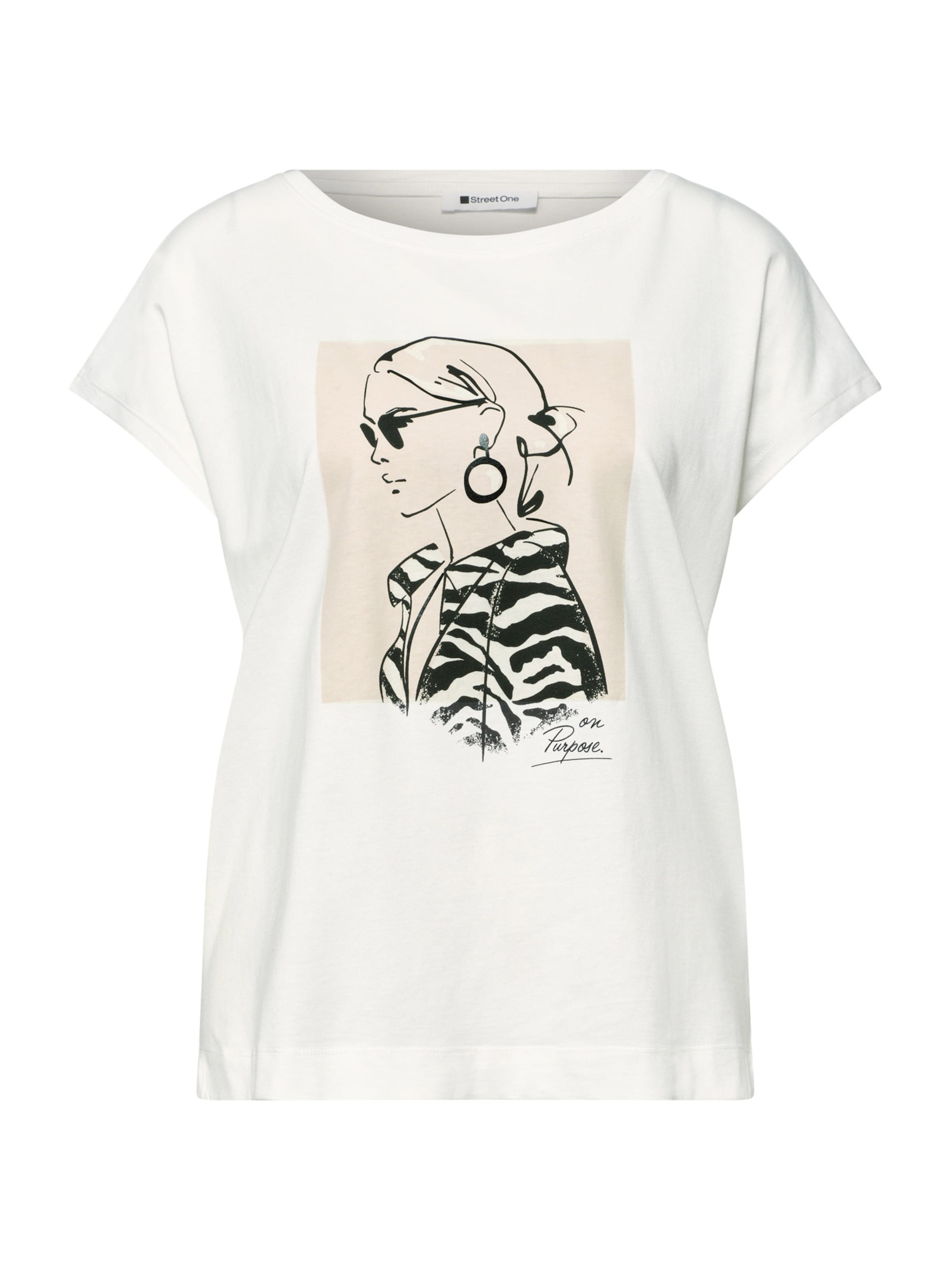STREET ONE Shirt in White: front