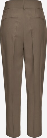 LASCANA Regular Pleated Pants in Beige