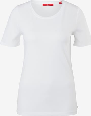 T-shirt s.Oliver en blanc : devant