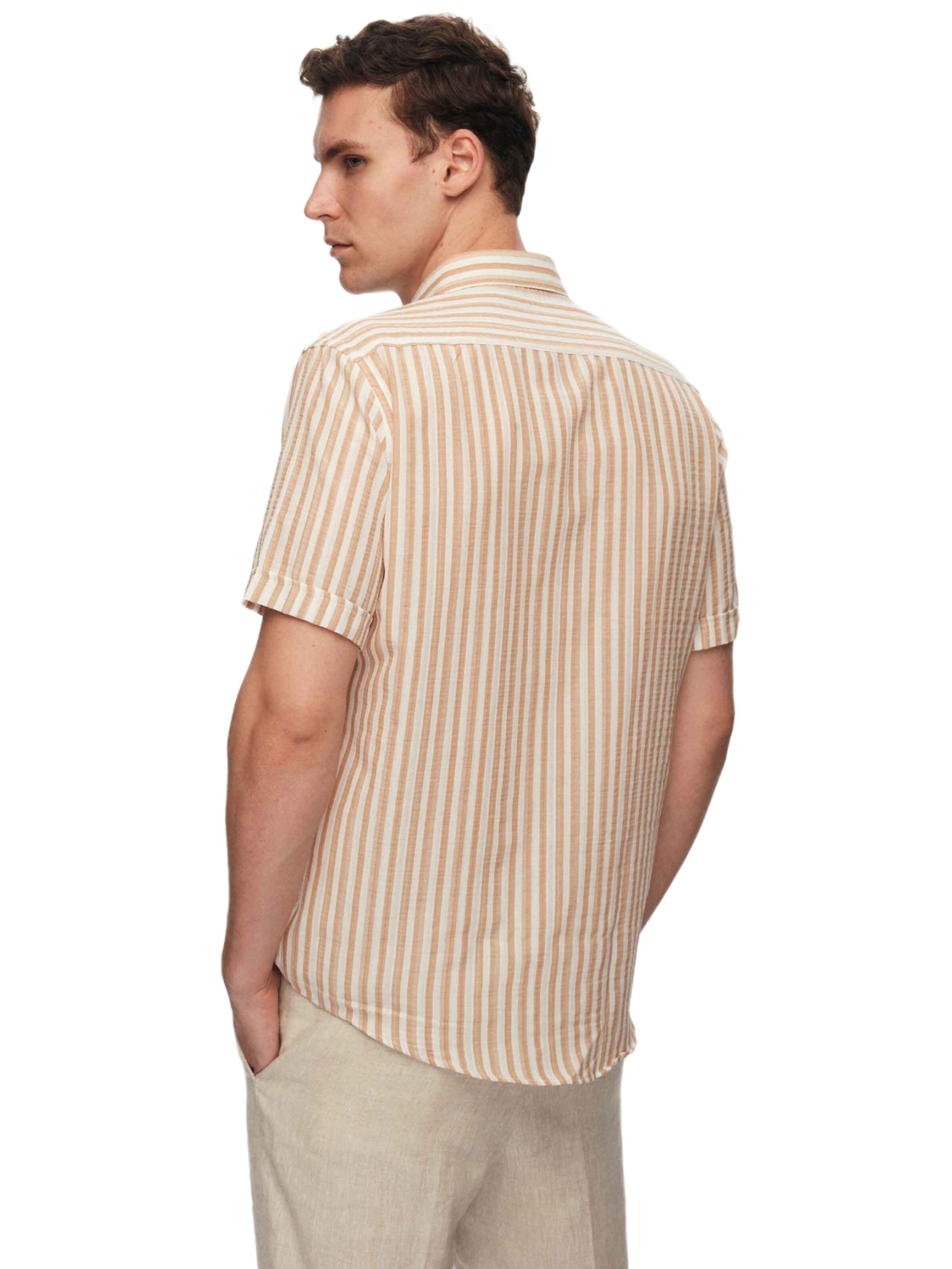 D’S Damat Regular fit Overhemd in Beige