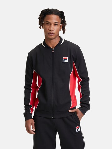 FILA Sweat jacket in Black: front