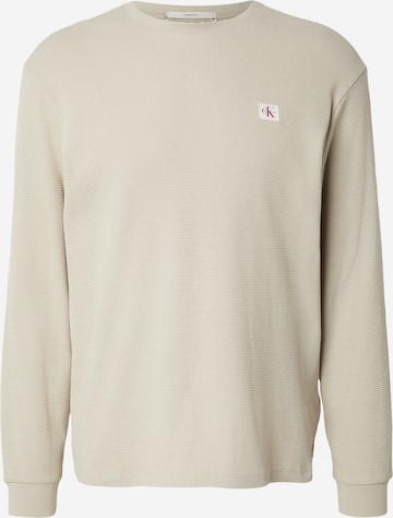 Calvin Klein Jeans Tričko - Sivá: predná strana