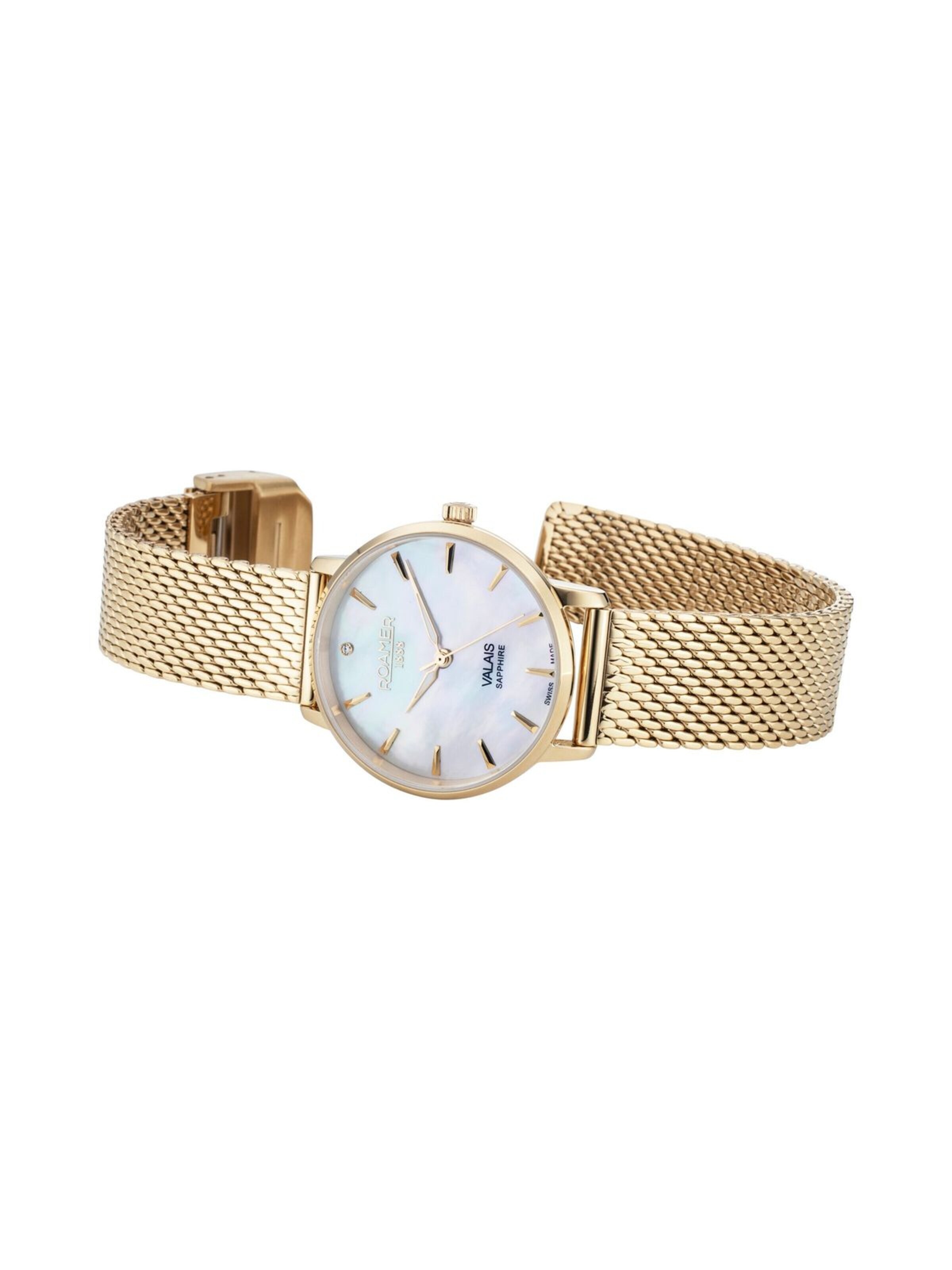 Montre à affichage analogique 'Roamer - Date watch Valais Ladies Interchangeable Box Set - Quartz  - Watch case width: 32 mm' Roamer en blanc