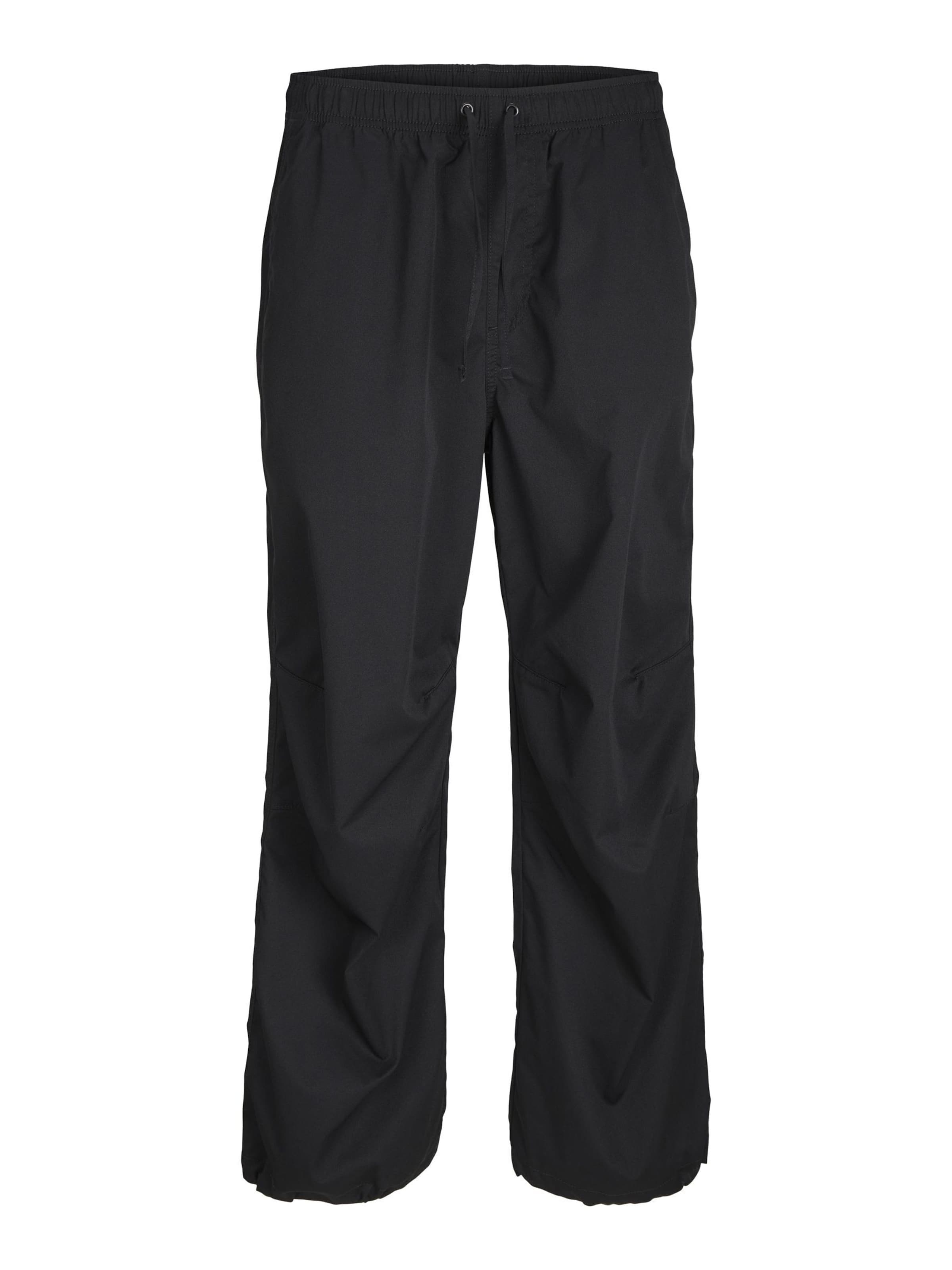 Loosefit Pantalon Jack & Jones Junior en noir : devant