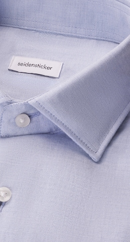 SEIDENSTICKER Regular fit Zakelijk overhemd 'Schwarze Rose' in Blauw