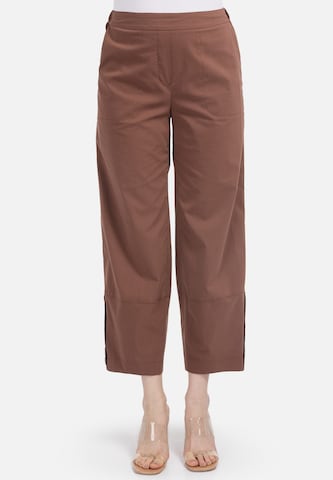 HELMIDGE Loose fit Pants in Brown: front