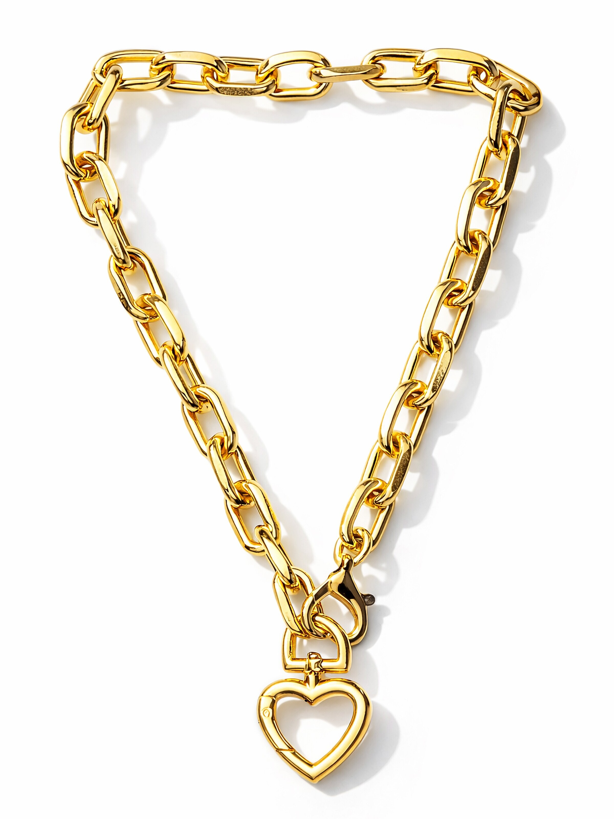 COLLEZIONE ALESSANDRO Necklace 'Karabiner' in Gold