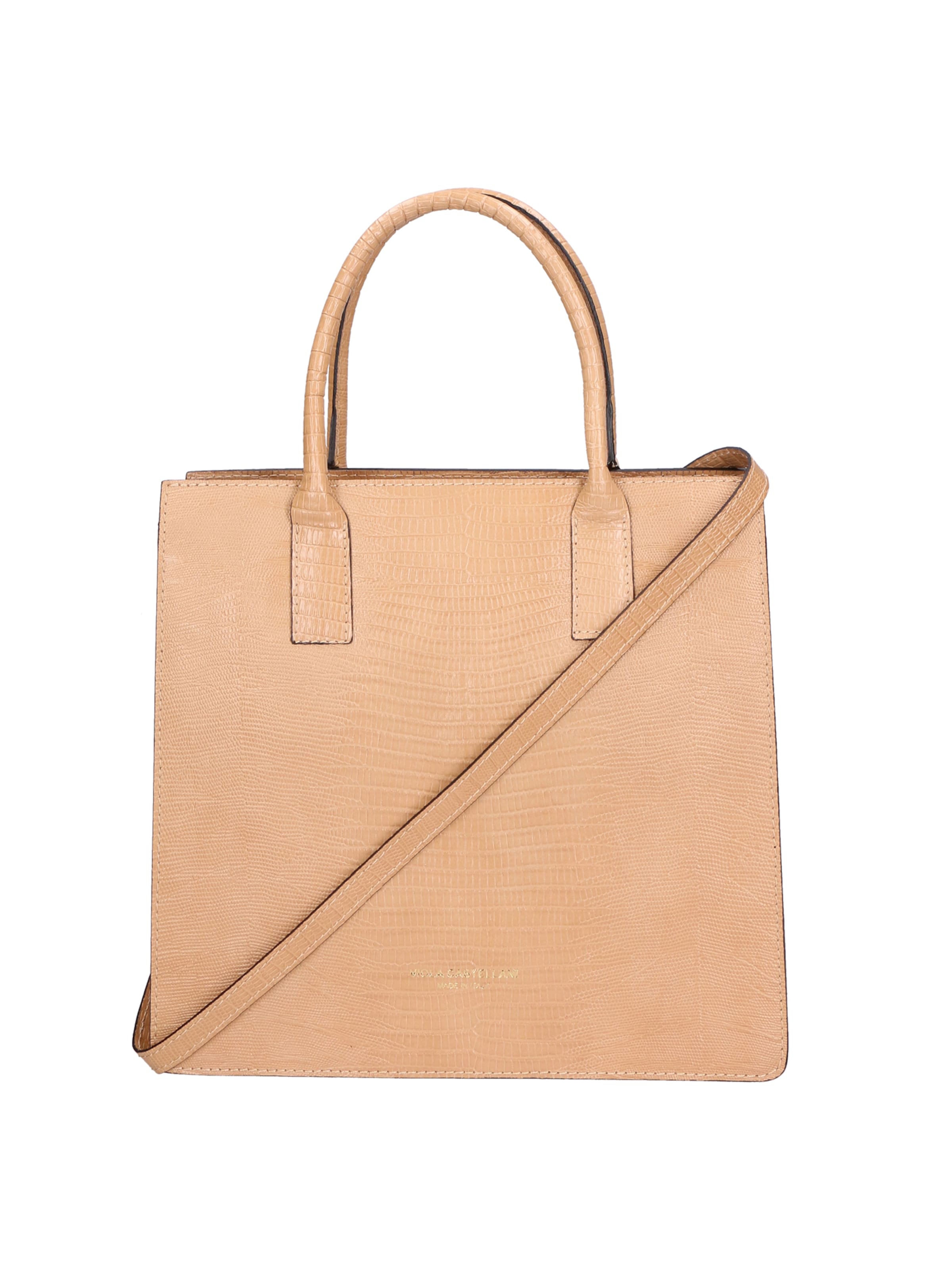 Shopper di Viola Castellani in beige: frontale