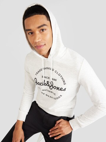 JACK & JONES Sweatshirt 'FOREST' in White