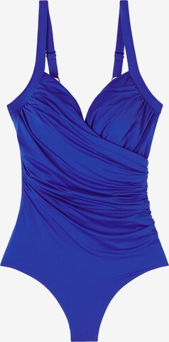 CALZEDONIA Minimiser Swimsuit in Blue: front
