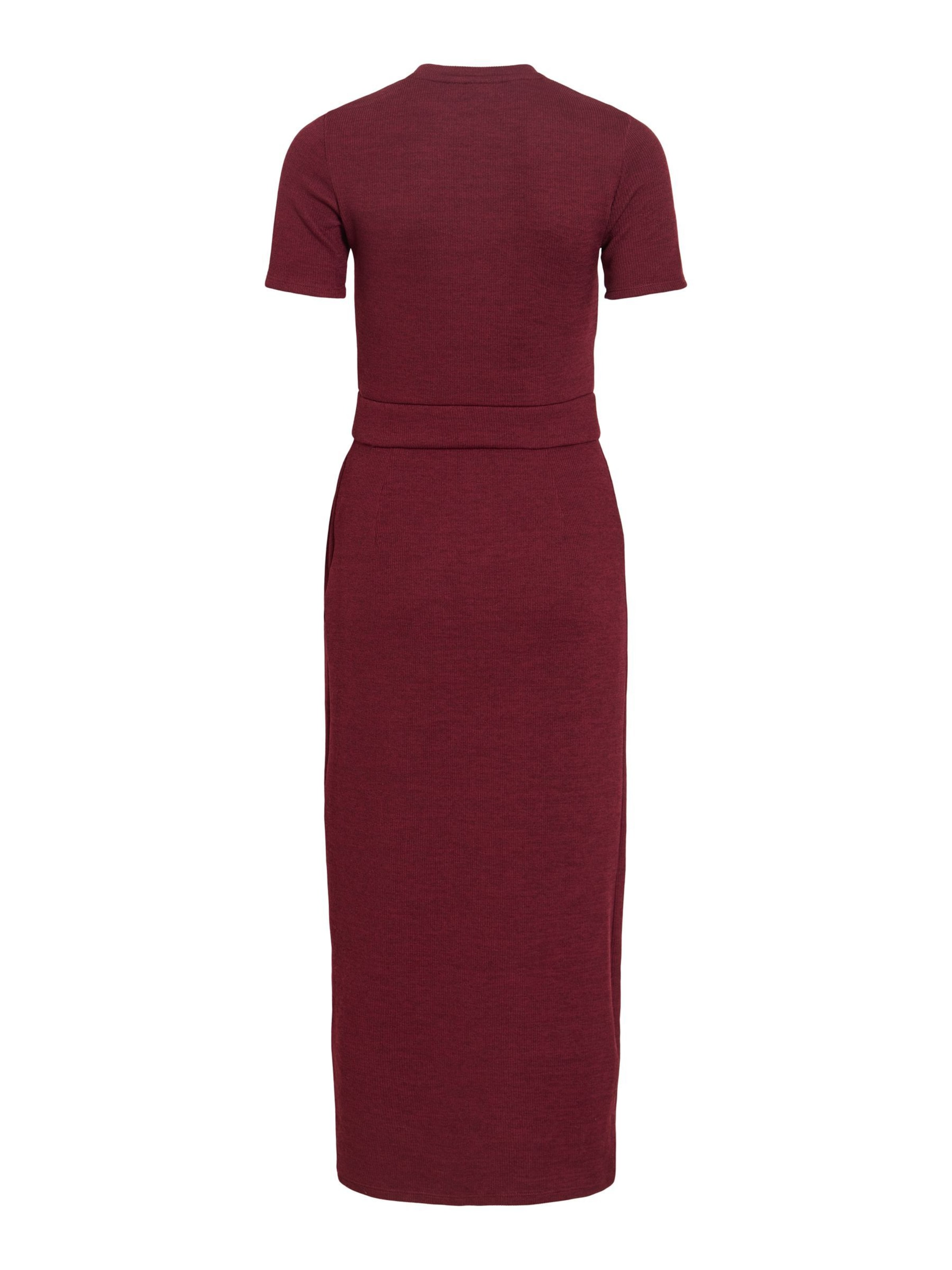 VILA - Vestido de punto 'VIRaffi' en rojo
