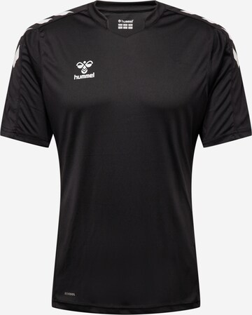 Hummel - Camiseta funcional en negro: frente