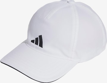 ADIDAS PERFORMANCE Athletic Cap in White: front