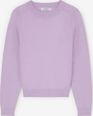 Pull-over MOTIVI en violet : devant