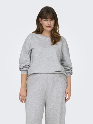 Sweat-shirt ONLY Carmakoma en gris : devant