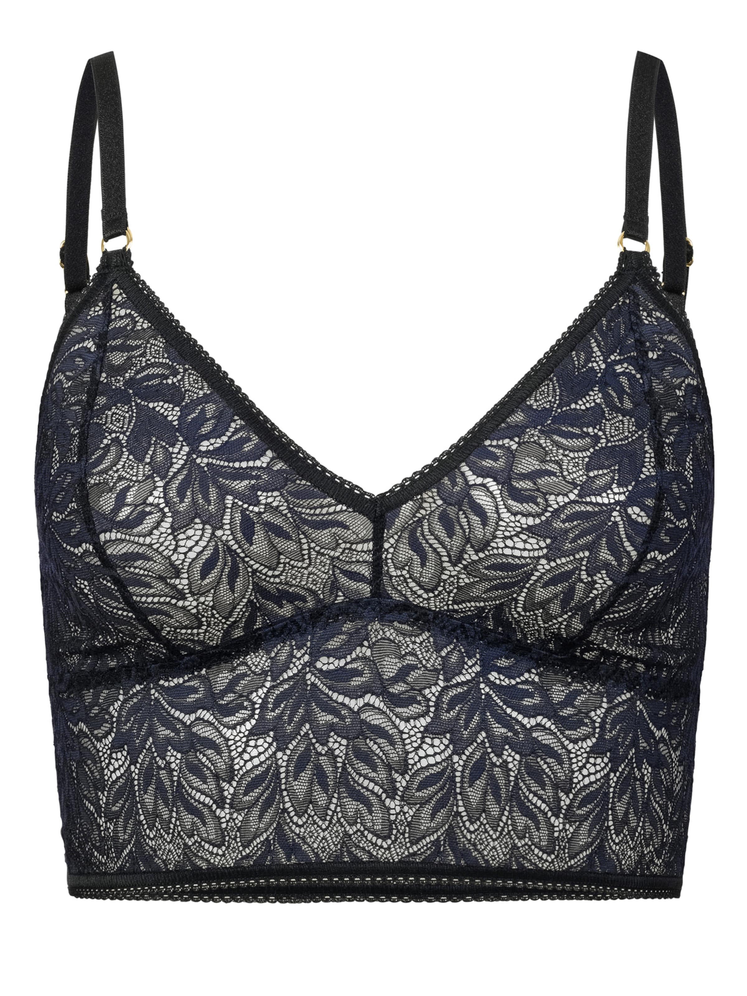 Erlich Textil Bustier BH in Zwart: voorkant