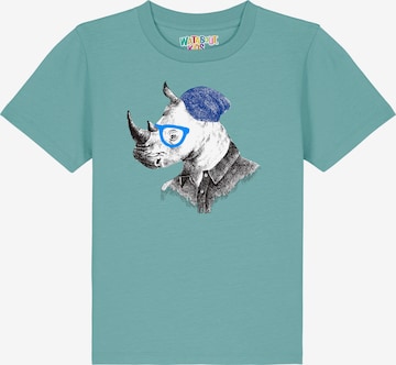 Maglietta 'Nashorn' di watabout.kids in blu: frontale