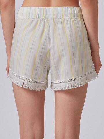 Pantaloncini da pigiama 'Festival Vibe' di Skiny in bianco