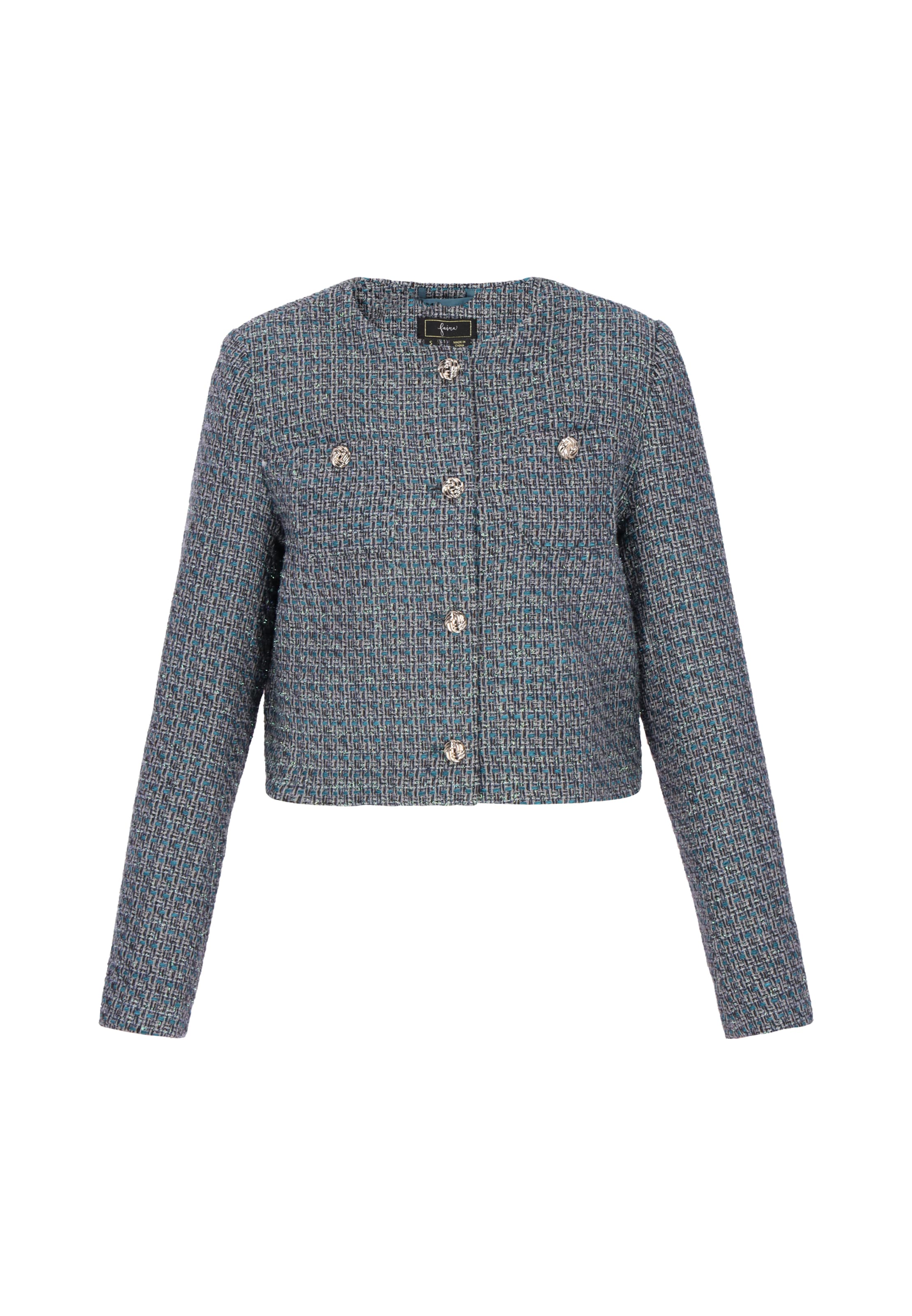 faina Blazers in Blauw: voorkant