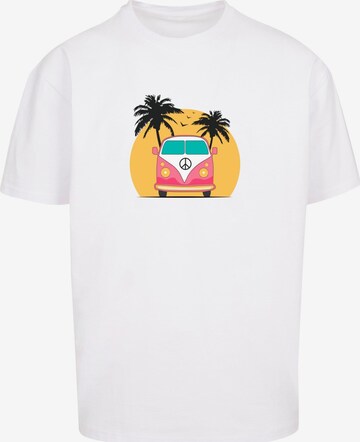 T-Shirt 'Summer - Van' Merchcode en blanc : devant