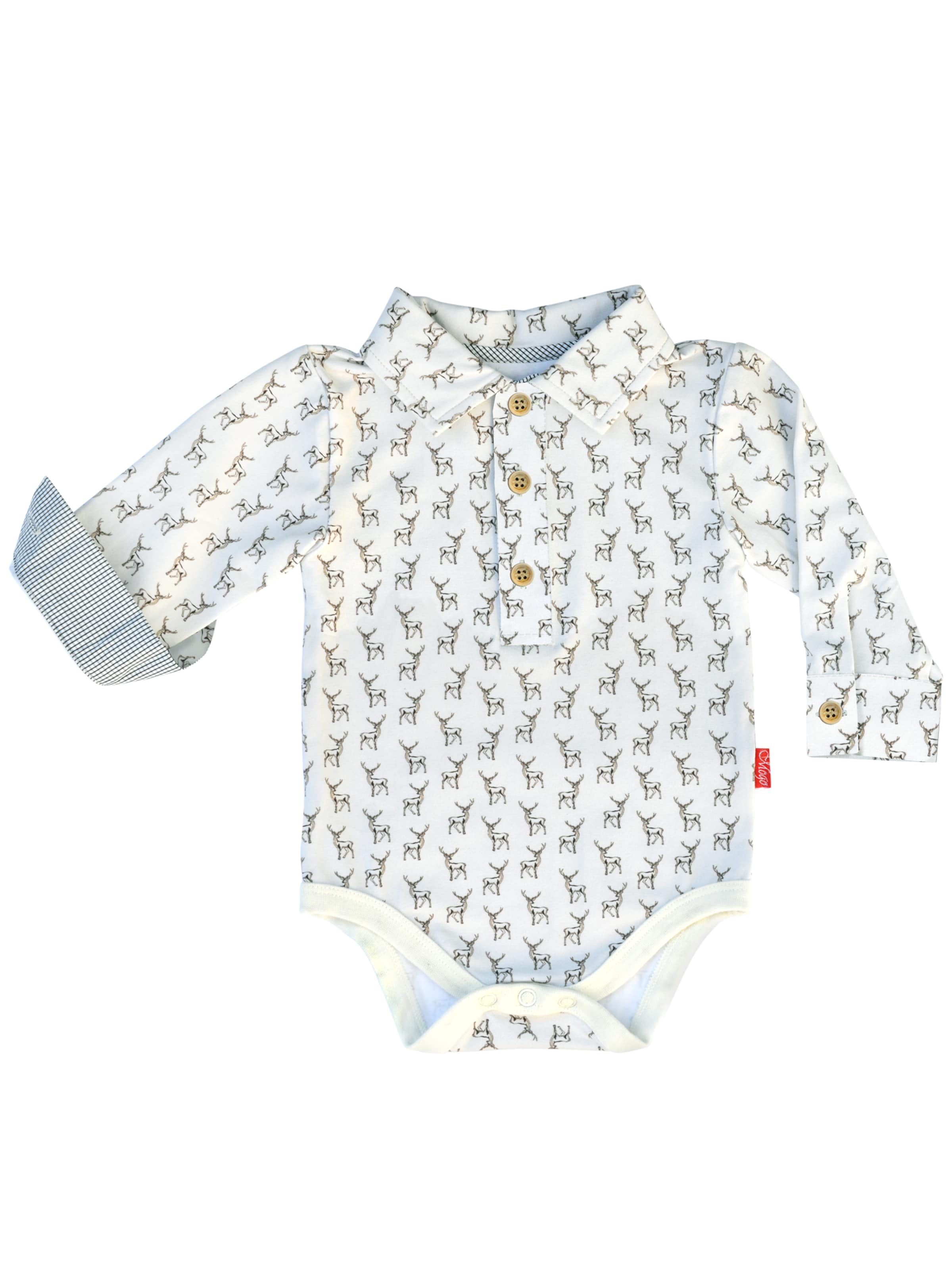 Mogo Romper/Bodysuit 'Hörnle' in Beige: front