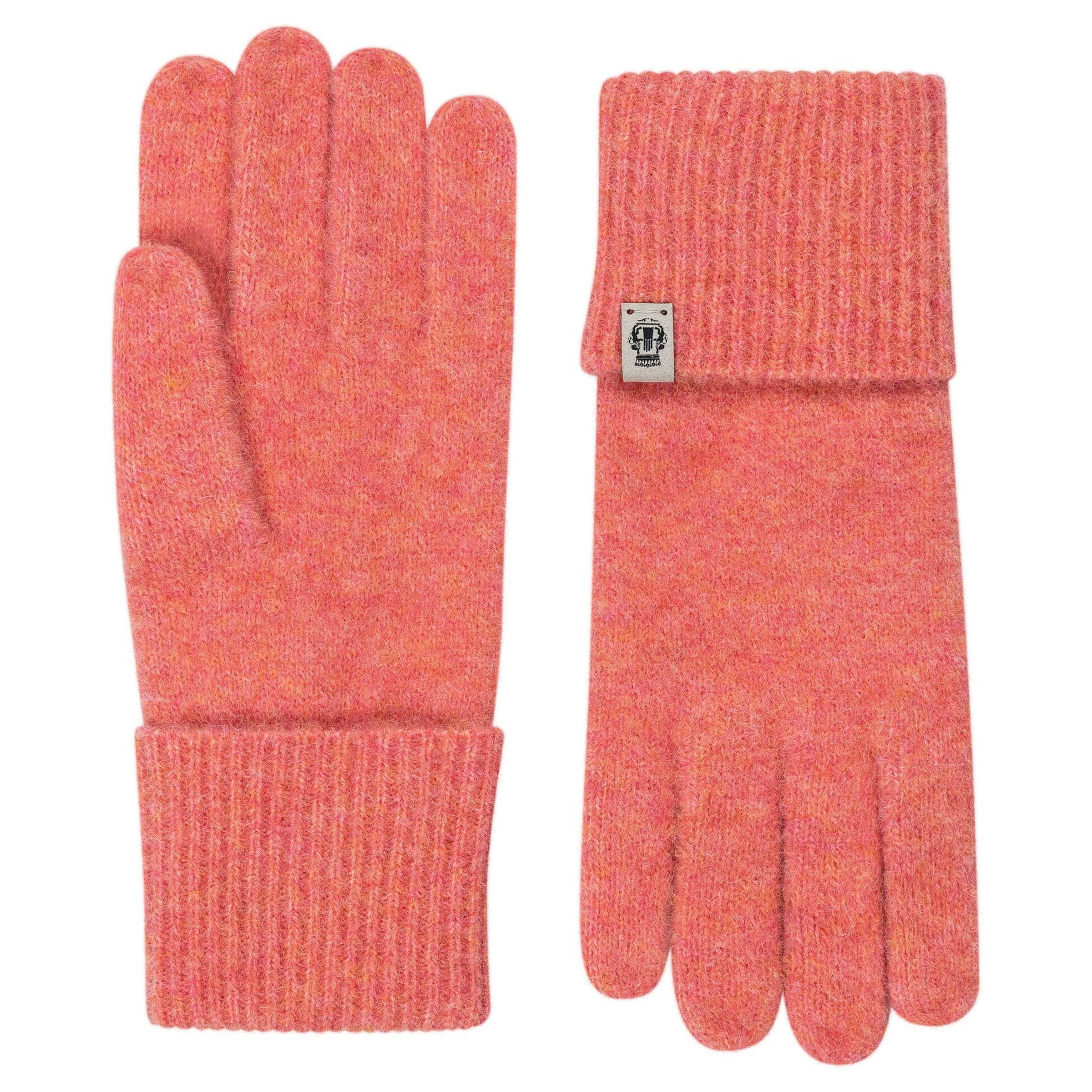 Roeckl Strickhandschuhe 'SNOW TIME' in Orange: Vorderseite