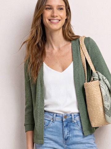 STREET ONE Knit Cardigan in Green: front
