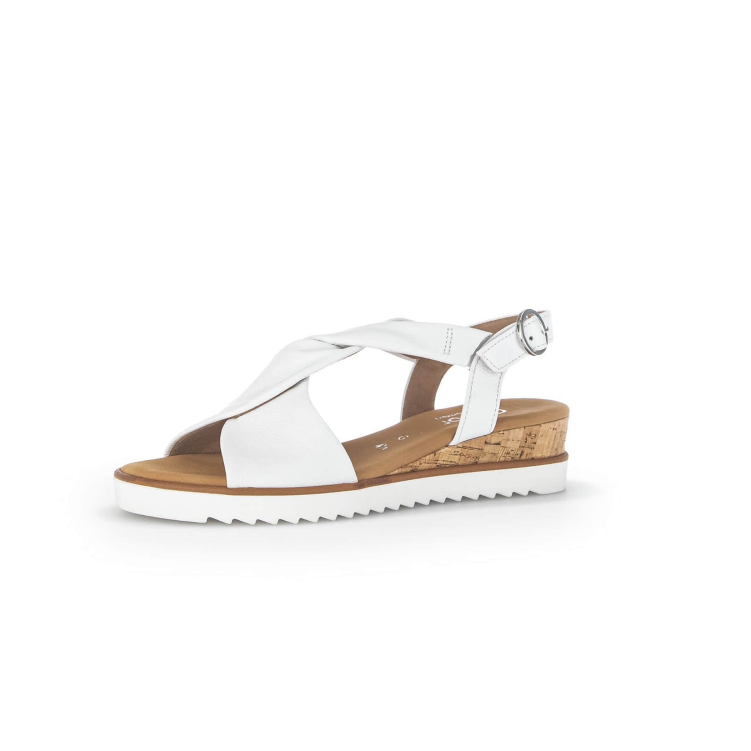 GABOR Sandaal in Wit: voorkant