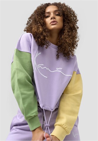 Sweat-shirt Karl Kani en violet : devant