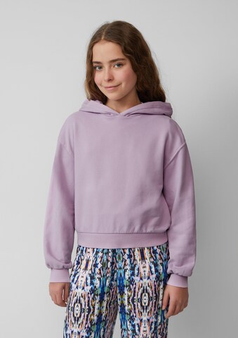 Sweat-shirt s.Oliver en violet : devant