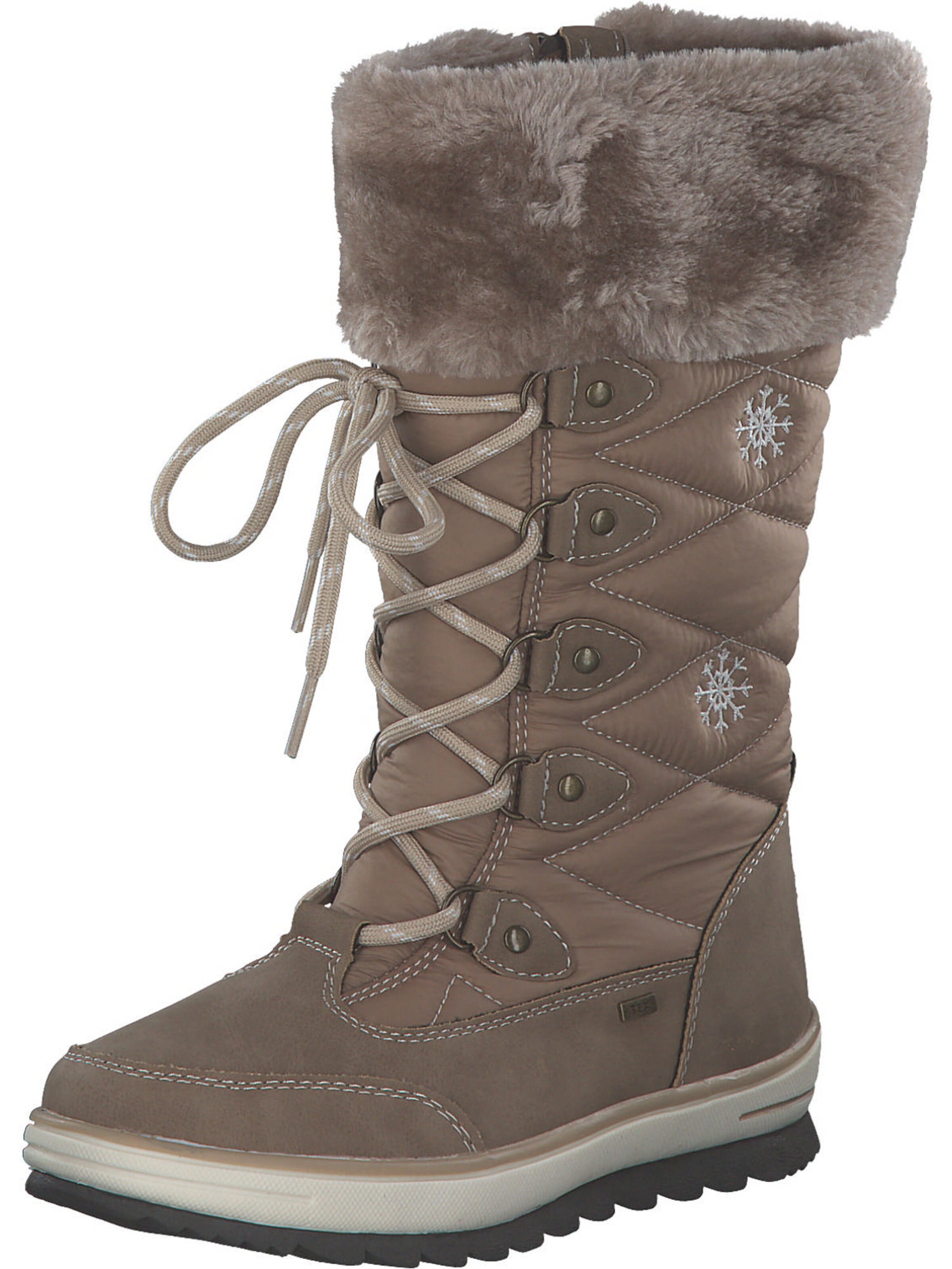 TOM TAILOR Snow Boots '4270210001' in Beige: front