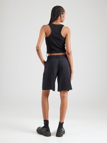 Abercrombie & Fitch Loose fit Trousers with creases 'CLASSIC' in Black