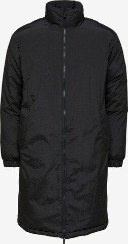 Manteau mi-saison 'Titan' SELECTED HOMME en noir : devant