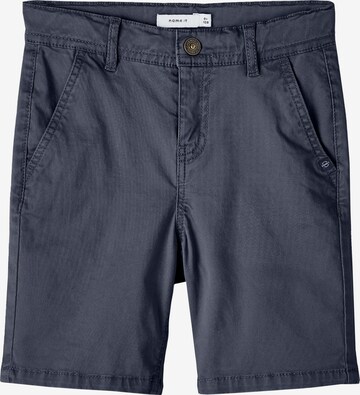 NAME IT Slimfit Broek 'SILAS' in Blauw: voorkant