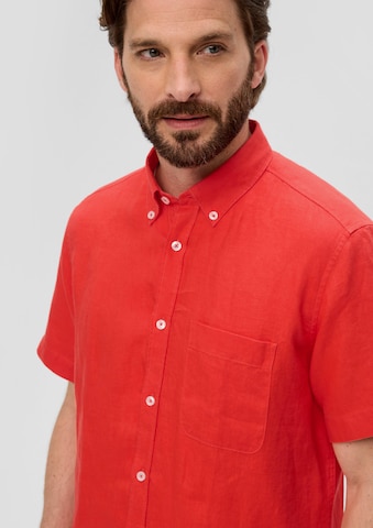 s.Oliver Regular fit Button Up Shirt in Red