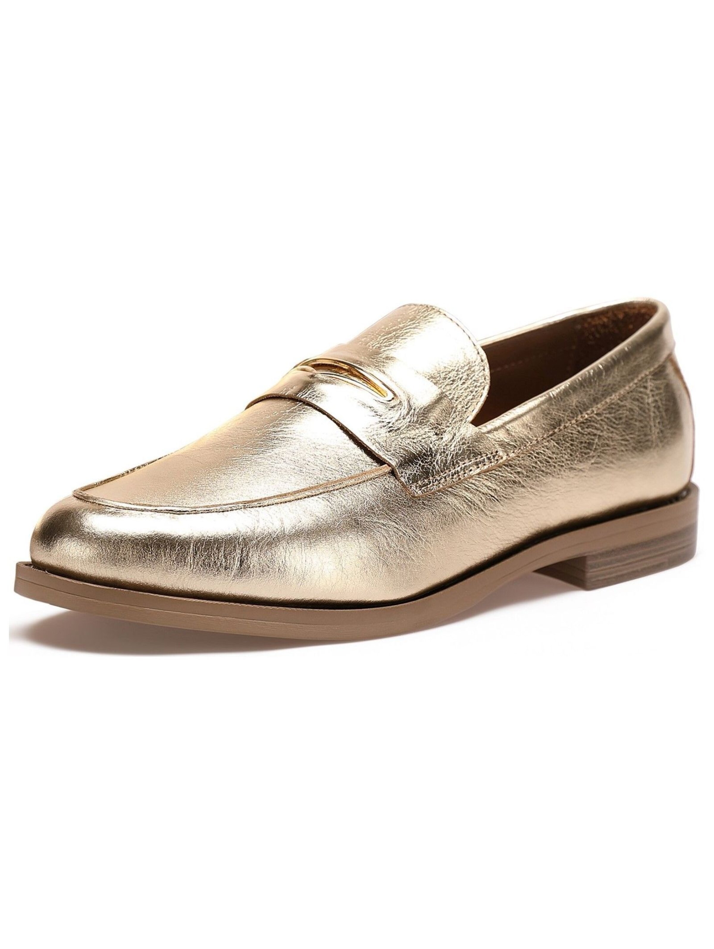 Slipper di INUOVO in oro: frontale
