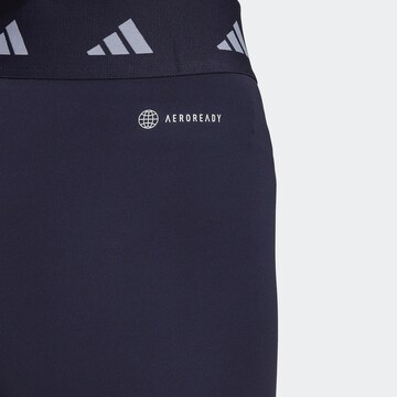 ADIDAS PERFORMANCE Skinny Sporthose in Blau