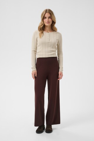 Cream Loosefit Bukser 'Dela' i brun: forside