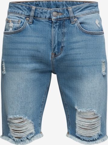 Regular Jean Ombre en bleu : devant