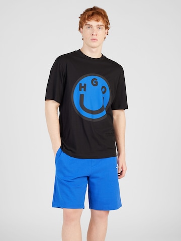 HUGO Blue - Camiseta 'Nimper' en negro: frente