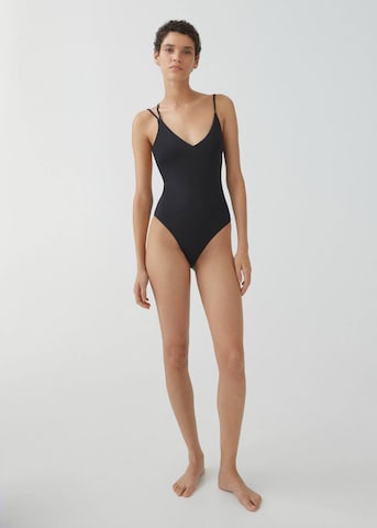 MANGO Swimsuit 'tropic' in Black