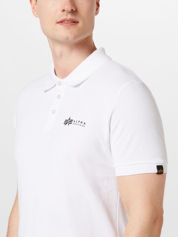 ALPHA INDUSTRIES Poloshirt in Weiß