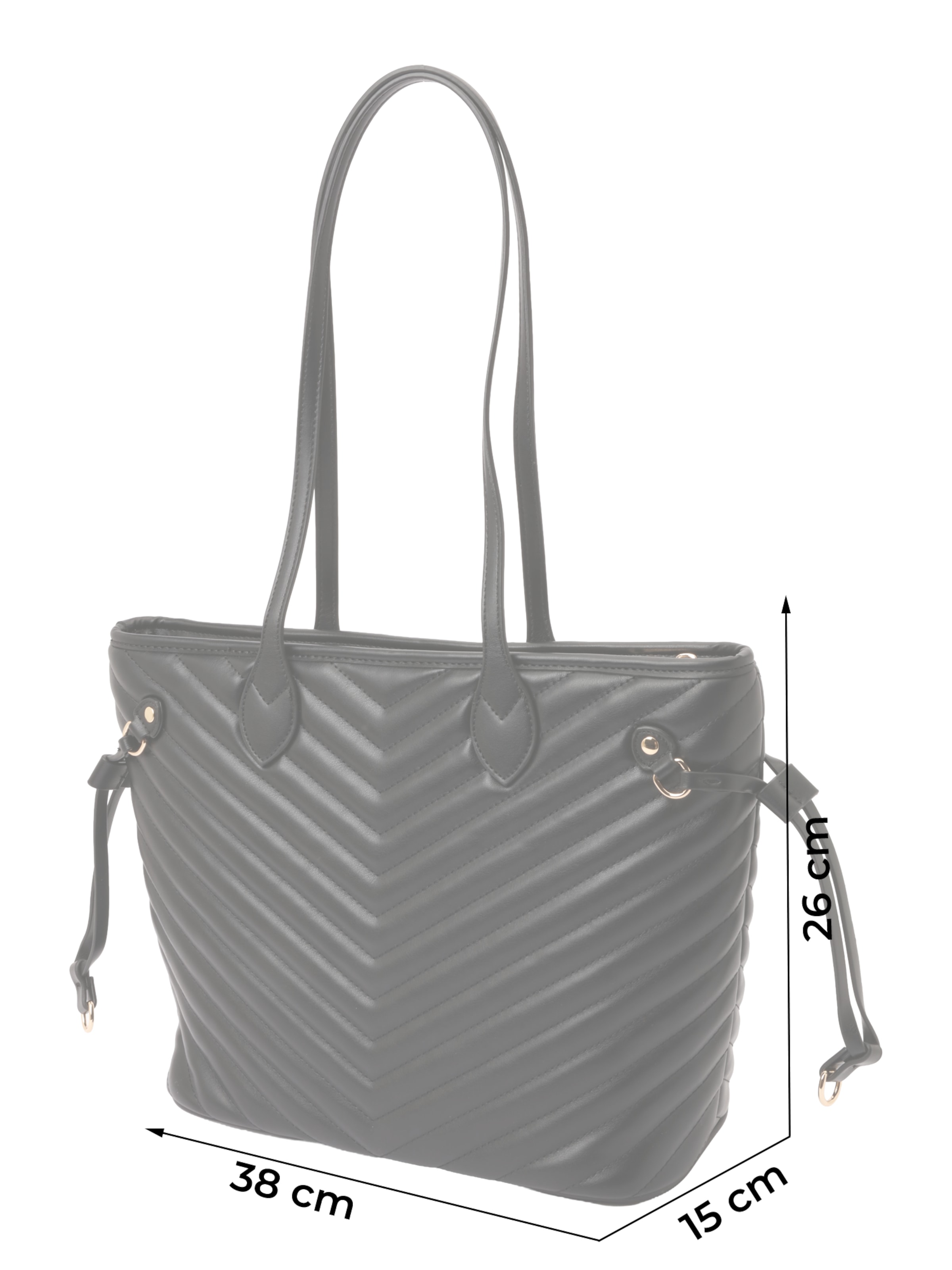 19V69 ITALIA Shopper 'Blagica Gold' in Black: front